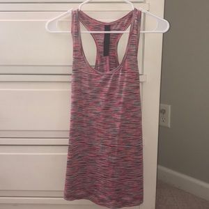 RBX Pink and Gray Athletic Tank Top
